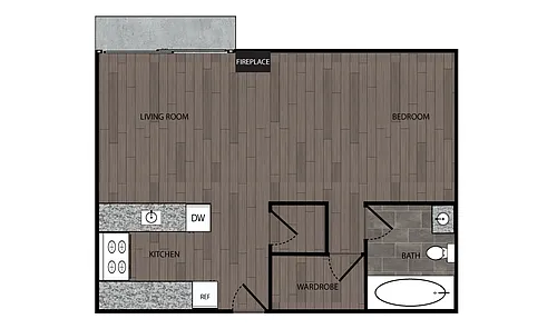 Floor plan Studio