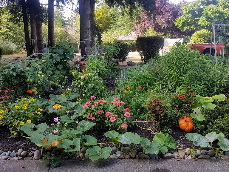 lush organic gardens