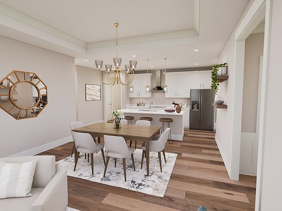 Open Kitchen and Dining Space