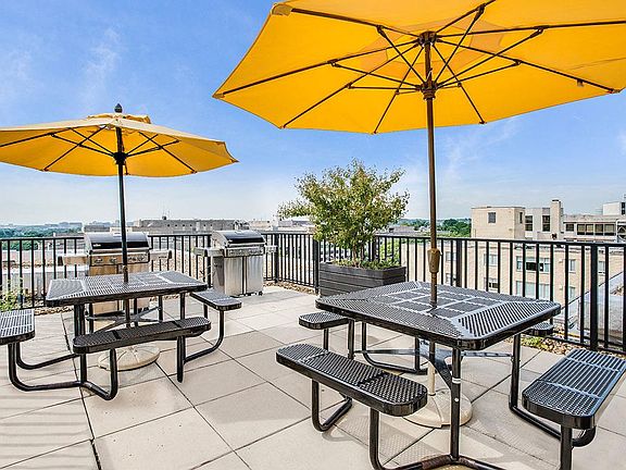 Rooftop deck with grills