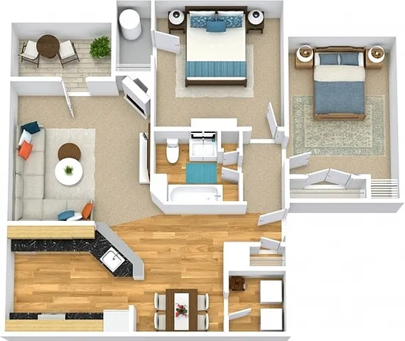 Floor plan B3-Upgraded