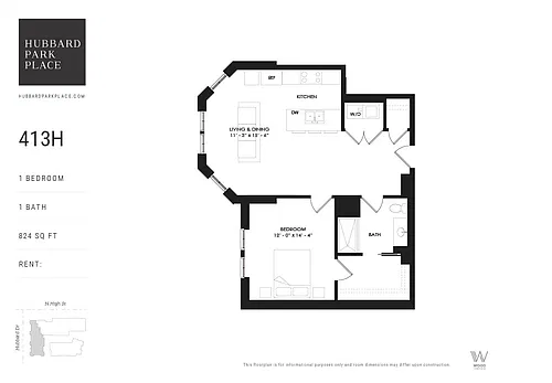 Floor plan 413H