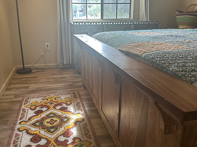 Side view of the master bedroom