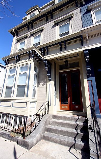 front of building