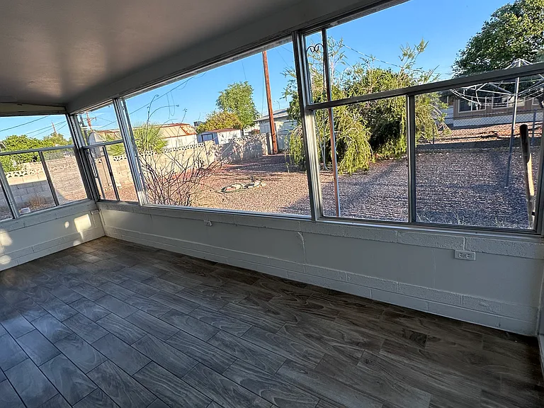 Enclosed patio