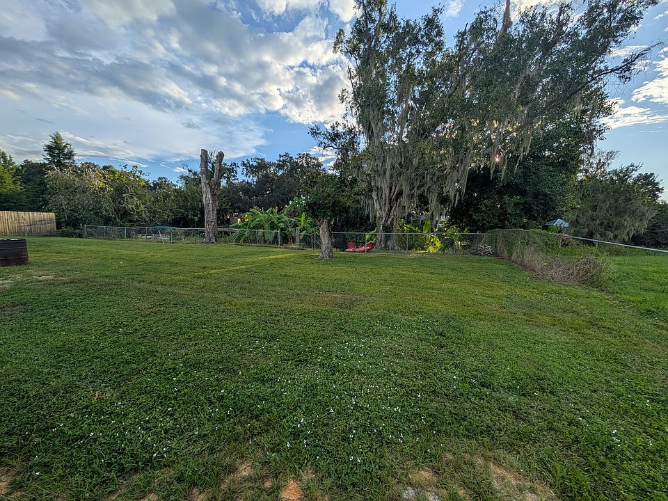 private yard on Lake Josephine