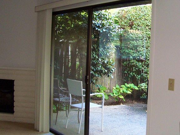 Doors to your sunny private patio...great for a barbecue.