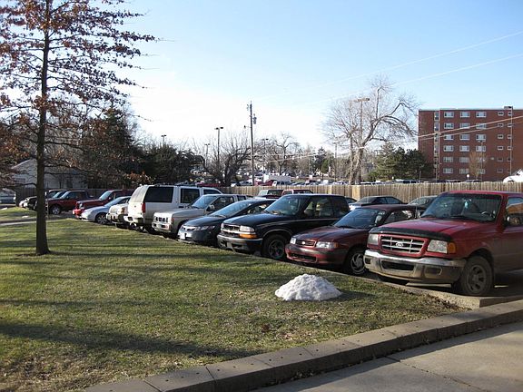 One of the parking lots