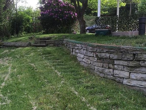 Side porch and yard