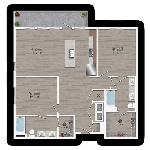 Floor plan 2 E