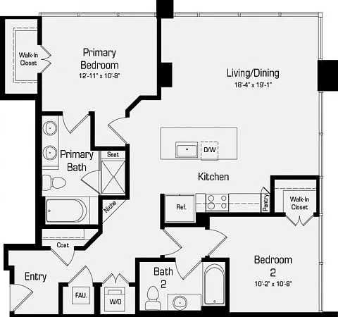 B4 | 2 bed 2 bath | 1242 Sq. Ft. B4 | 2 bed 2 bath | 1242 Sq. Ft.