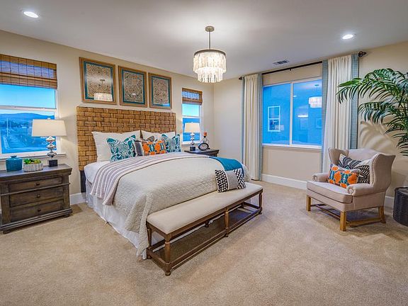The Aurora Master Bedroom at Cerrato in Hollister by Century Communities