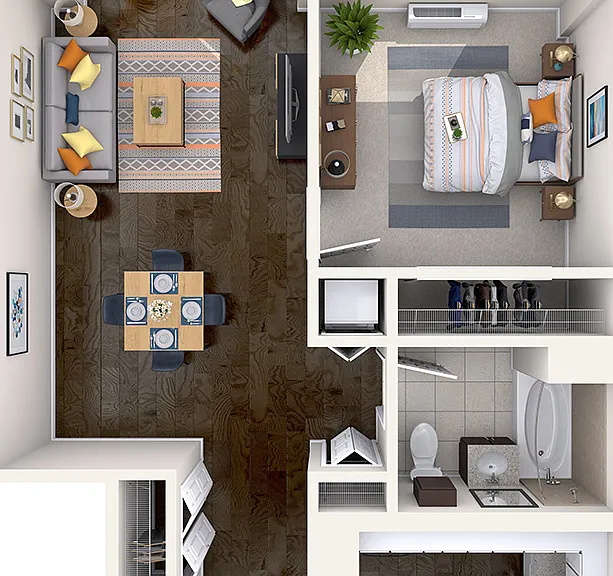 A6 floor plan Half Moon Harbour