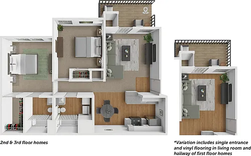 Floor plan Two Bedroom