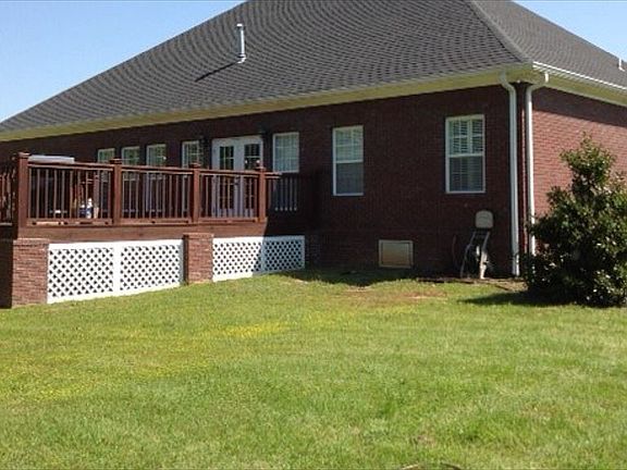 Large deck off back of house