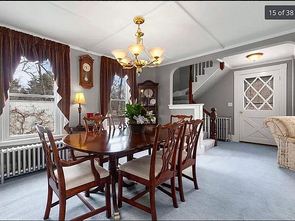 Dining room and front entry open to living room