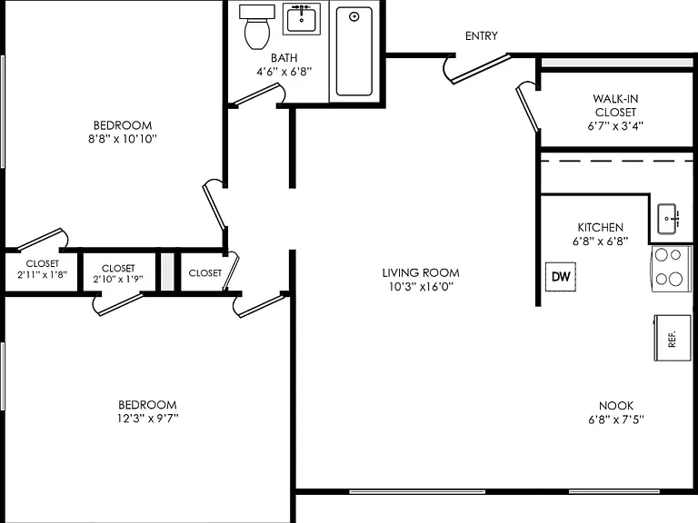 2x1 Floorplan 2x1 Floorplan