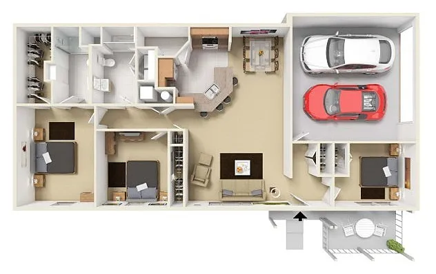 Floor plan The Vicksburg