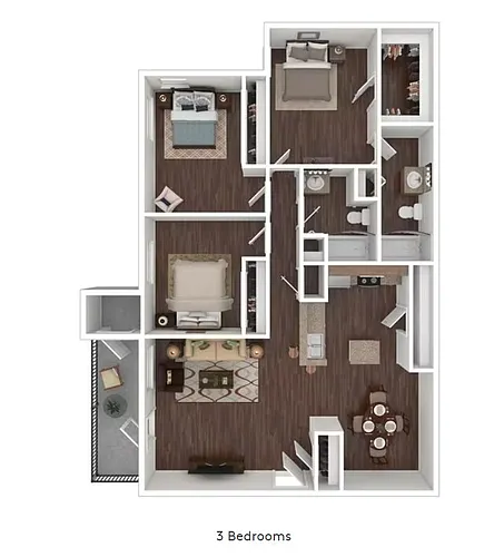 Floor plan 3 Bedroom