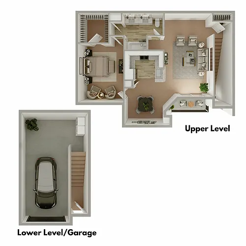 Floor plan 1 Bedroom 1 Bath