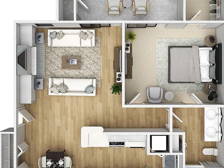1 Bedroom | 1 Bath | 882 SF 1 Bedroom | 1 Bath | 882 SF
