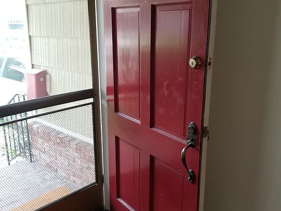 Front door. Taken from inside.