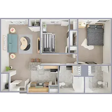 Floor plan 2/1
