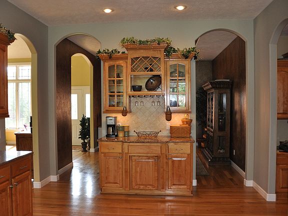 Kitchen looking toward formal dining room