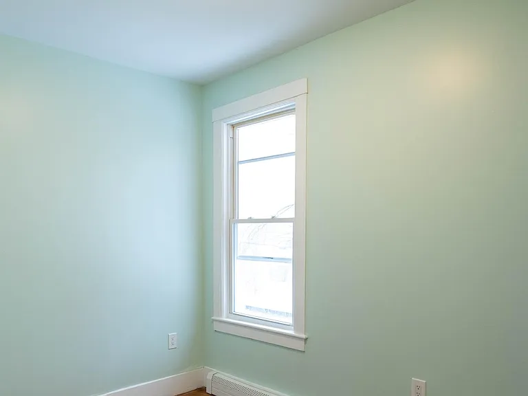 bedroom off living room