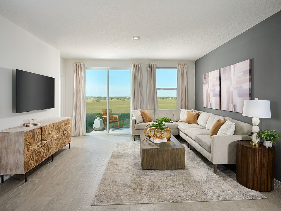 Great room of the Yellowstone model at Benton Hills.