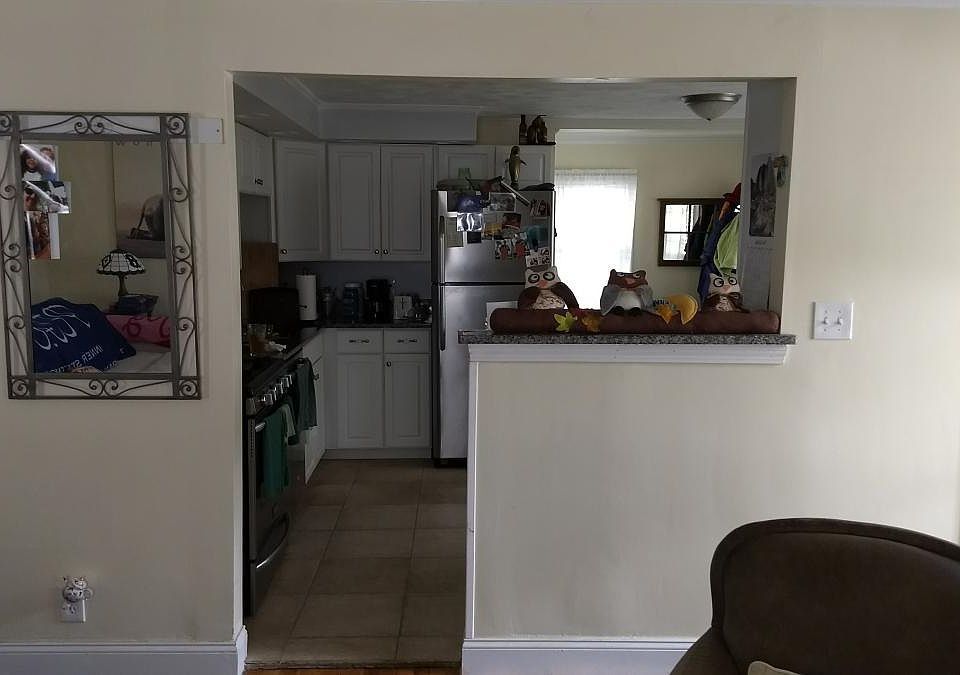 Living room to kitchen view