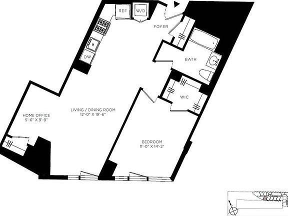 2nd image of 625 W 57th St APT 1812