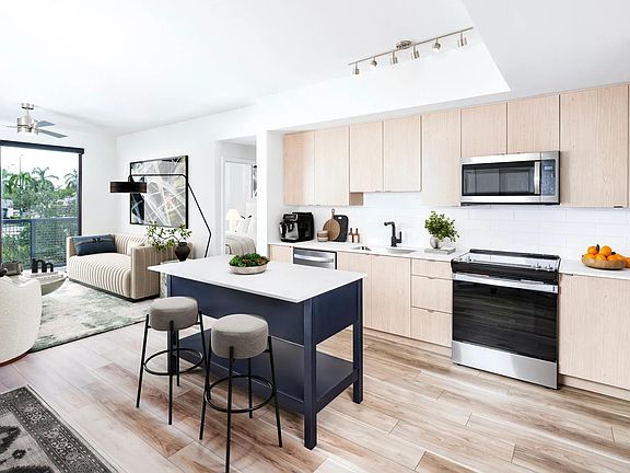 Stylish kitchens at Modera Aventura feature sleek finishes and open layouts perfect for everyday living.