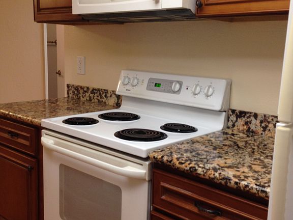 Microwave, stove and dishwasher included