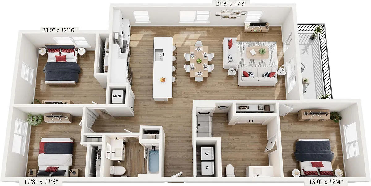 Floor plan C2-HC