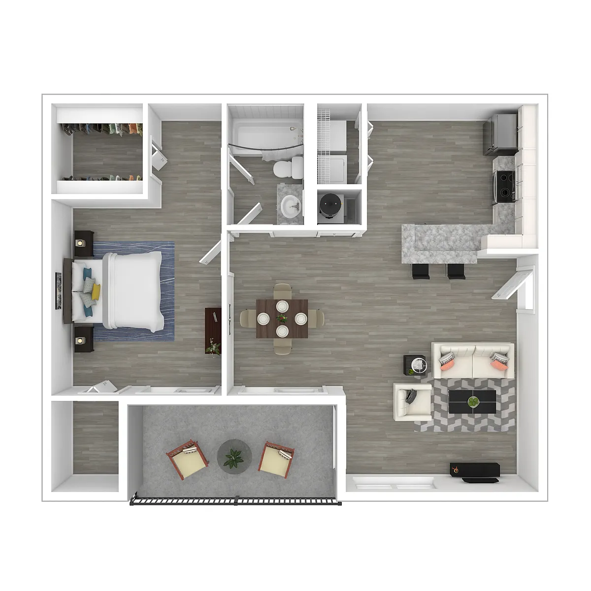Floor plan Laurel Oak - West