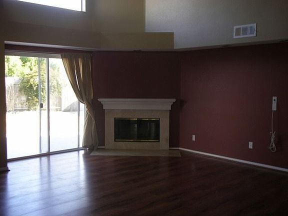 family room with fireplace