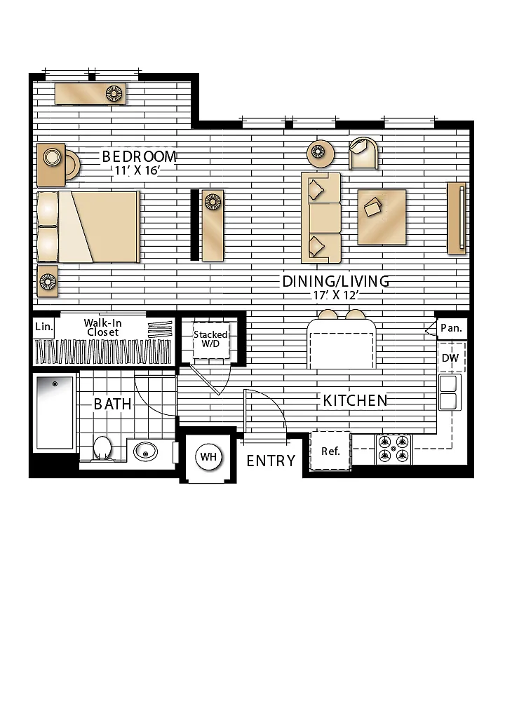 Floor plan Verona - Studios