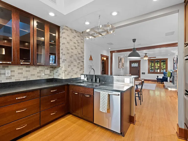Main floor kitchen with high end appliances