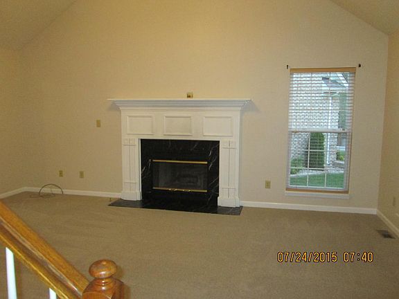 gas fireplace with marble hearth