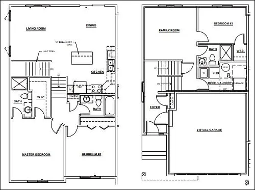 Floor plan 3 Bed 3 Bath | Standard