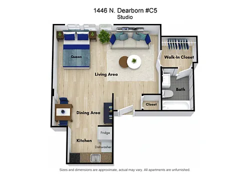 Floor plan Studio