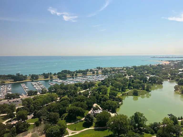 Unobstructed views from apartment