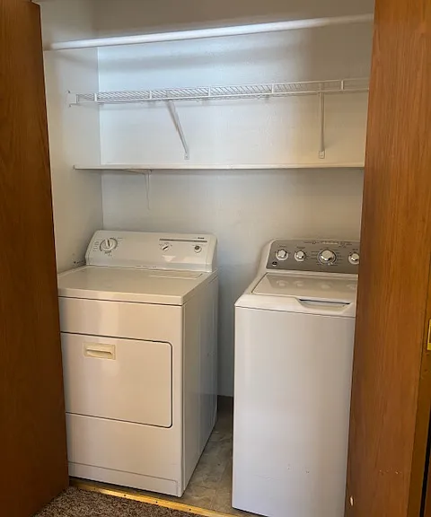 PRIVATE WASHER AND DRYER IN THE UNIT