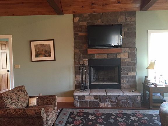 Wood burning fireplace!