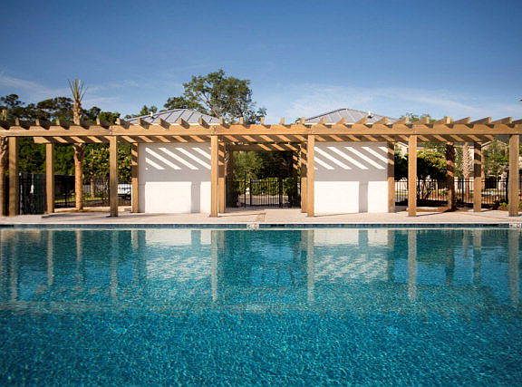 community pool on lake