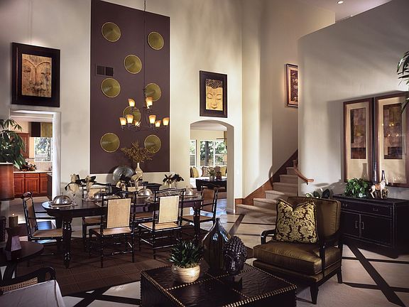 dining room of model home