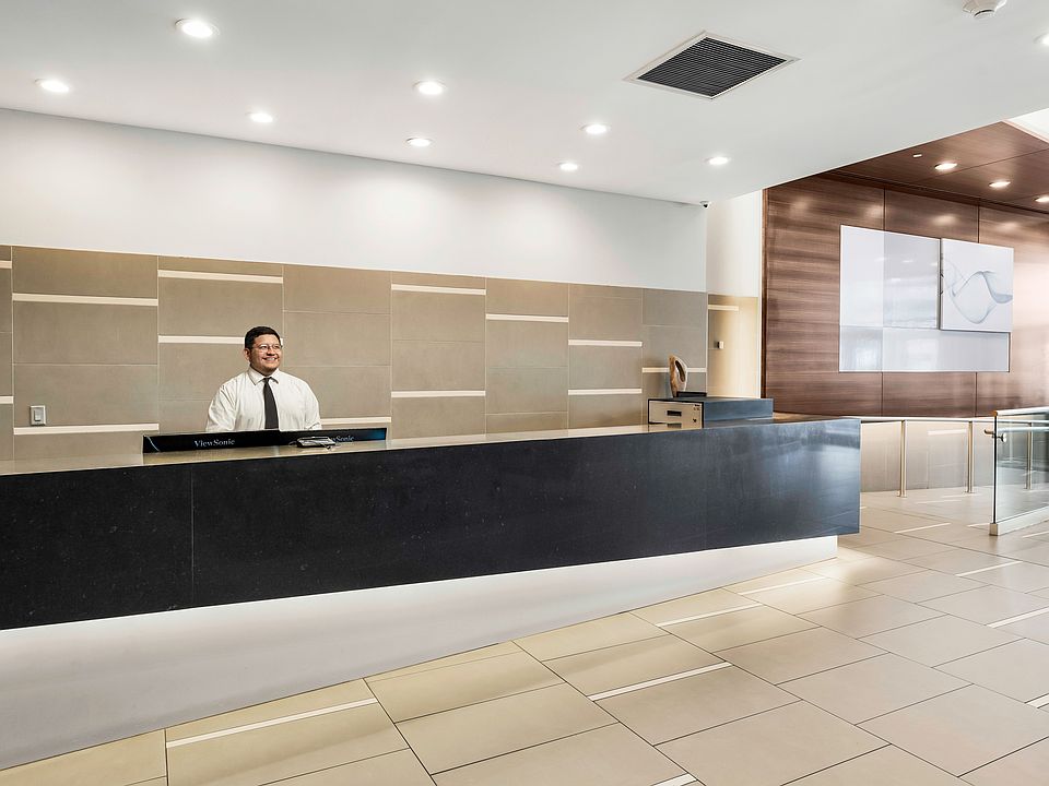 Step into a welcoming lobby, where simplicity meets modern comfort