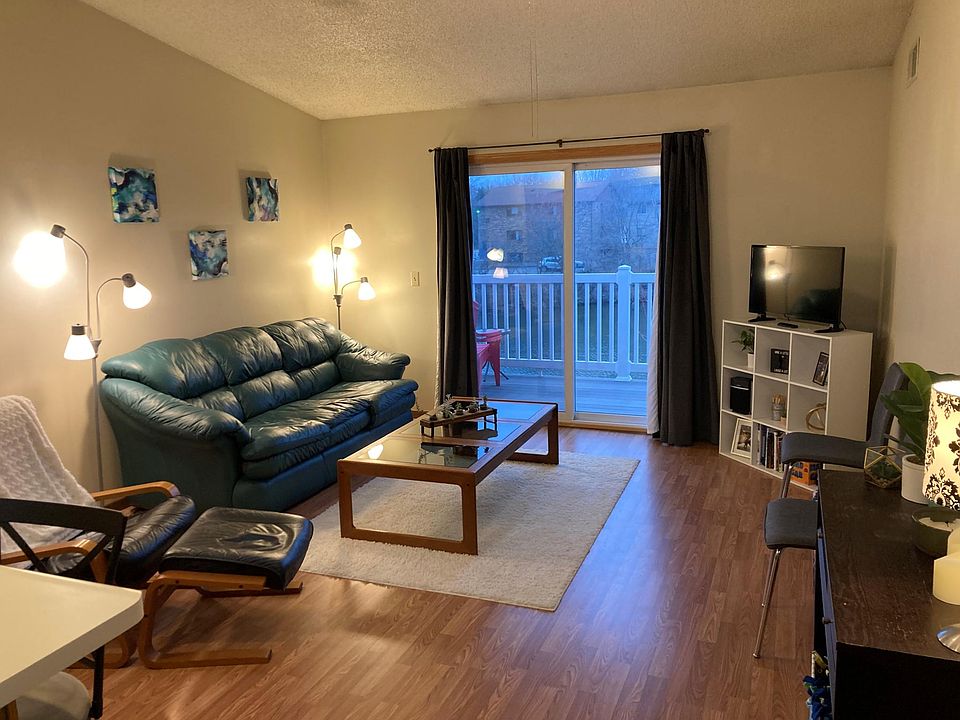 Living room, view from kitchen area.