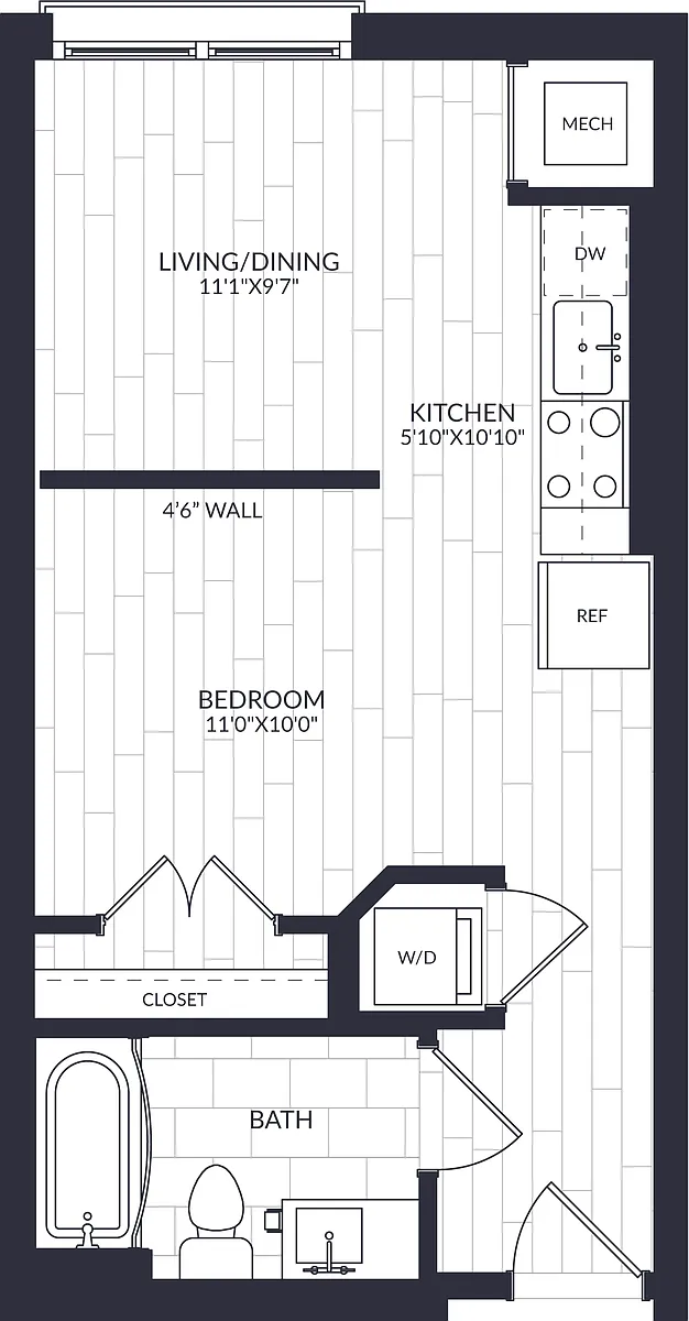 Floor plan Studio-SA1-2